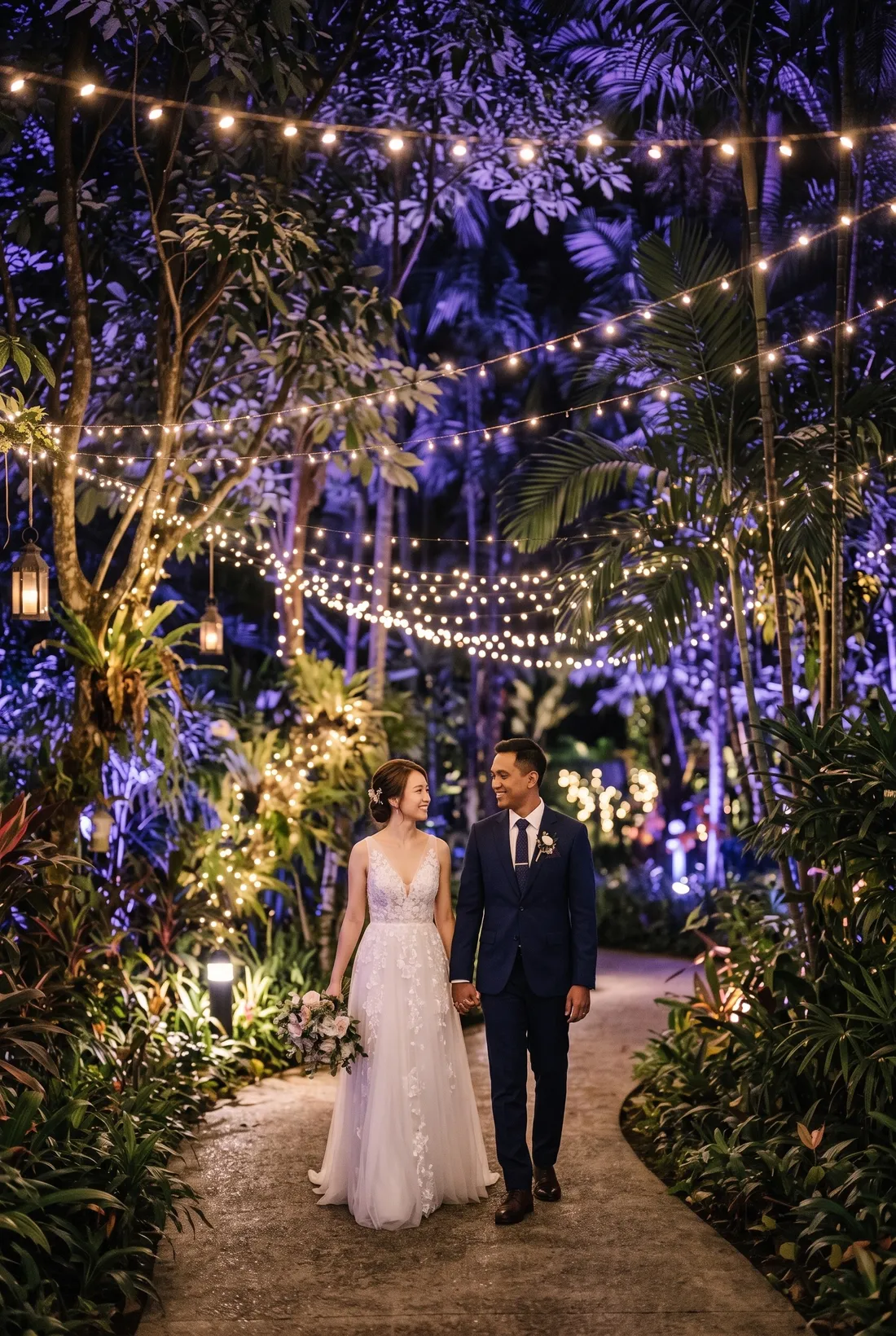 A quiet moment on the garden path