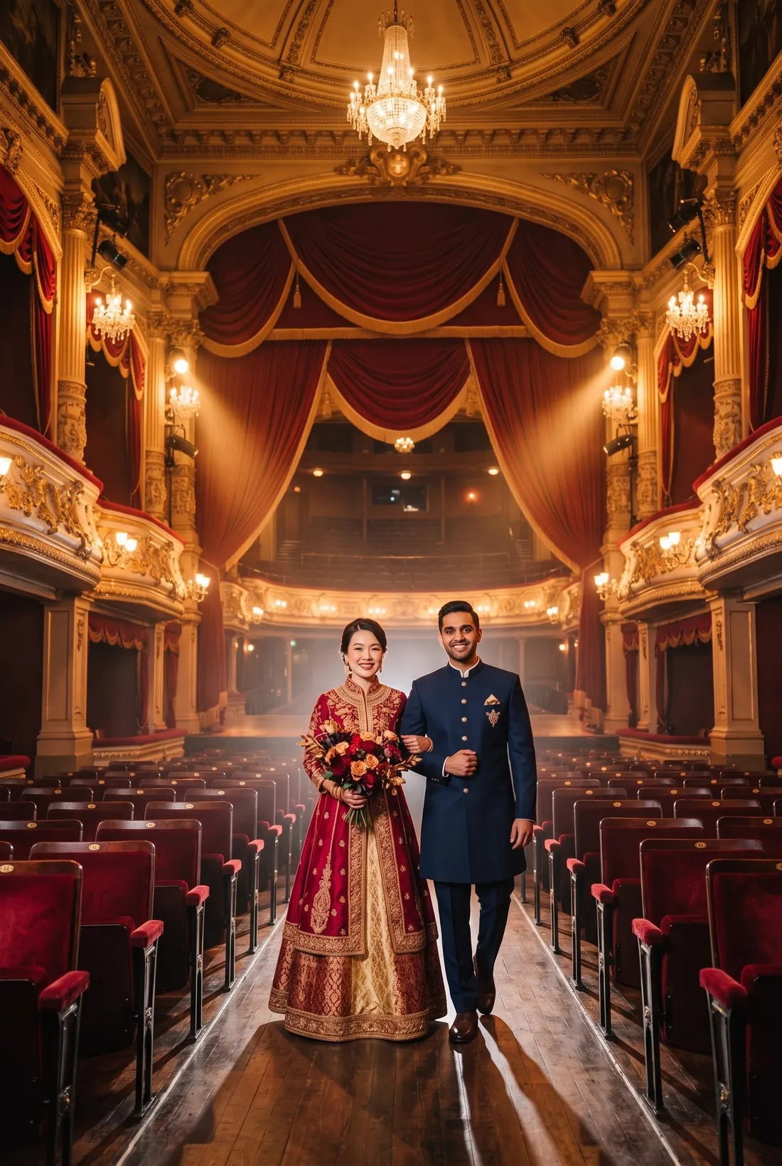 Marcus and Priya — production still two